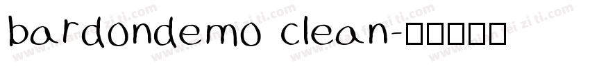 bardondemo clean字体转换